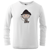 Da Oid Sinzer Goasslschnoizer Longsleeve Kinder Weiss Westerndorf Front